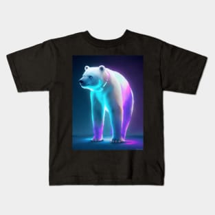 Neon polar bear Kids T-Shirt